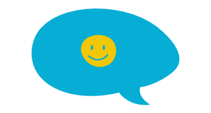 illustration showing chat bubble